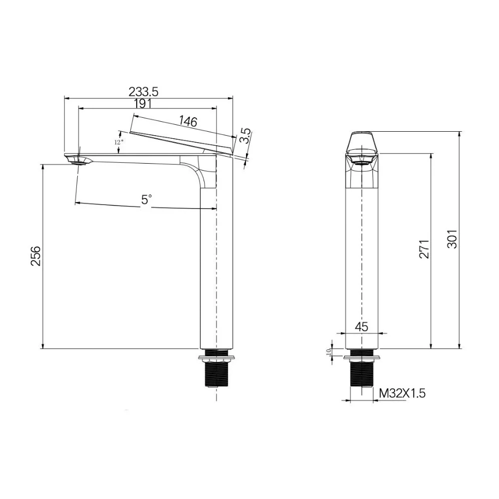 VÒI LAVABO KLAROS F8804C-RG