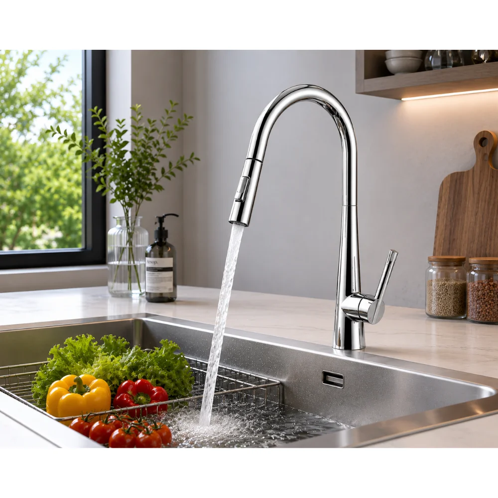 VÒI RỬA BÁT RÚT KLAROS DF8902C