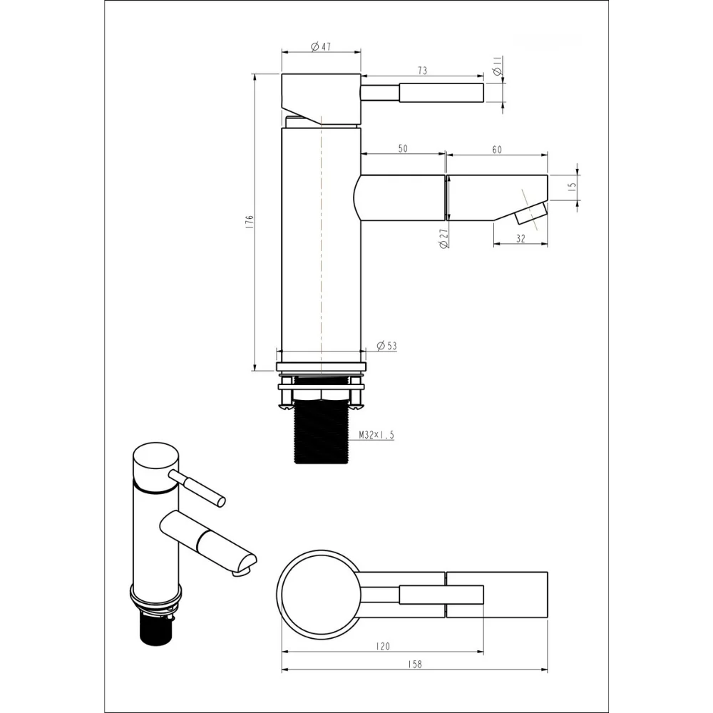 VÒI LAVABO KLAROS F8809T-C