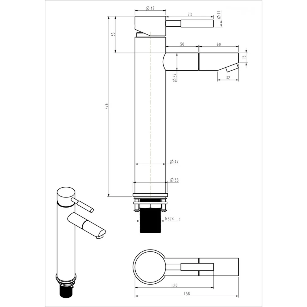 VÒI LAVABO KLAROS F8809N-C