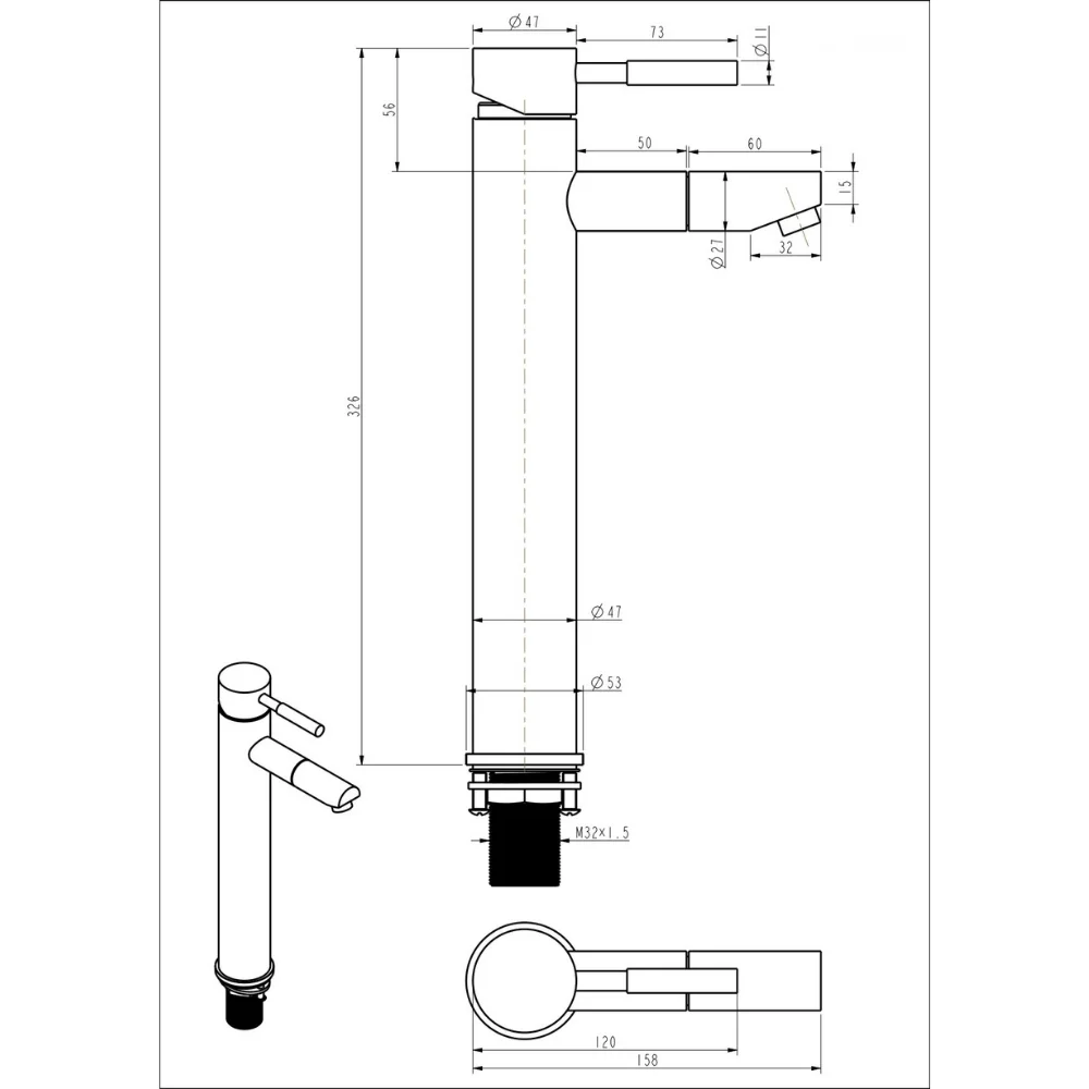VÒI LAVABO KLAROS F8809C-C