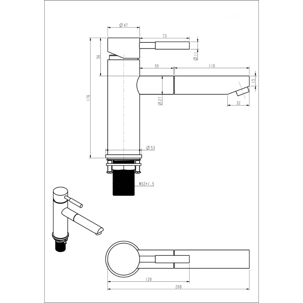 VÒI LAVABO KLAROS F8810T-C