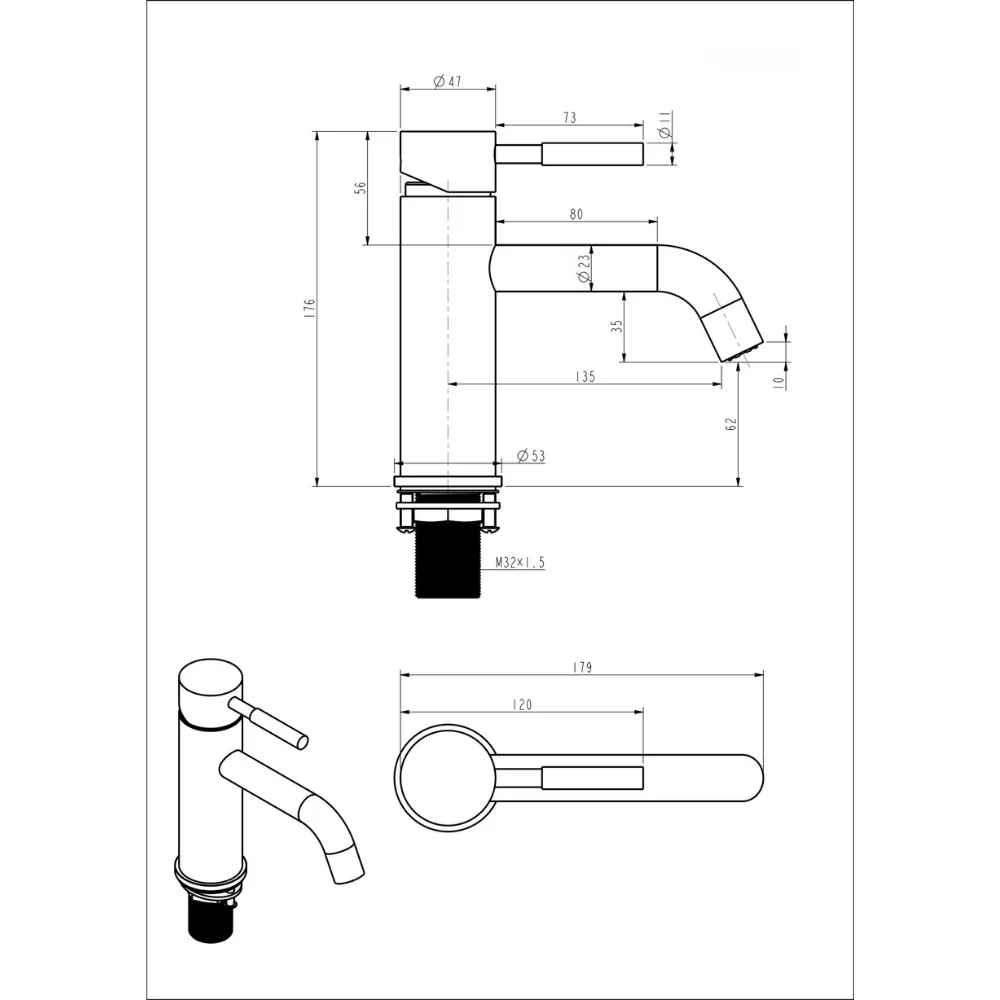 VÒI LAVABO KLAROS F8811T-C